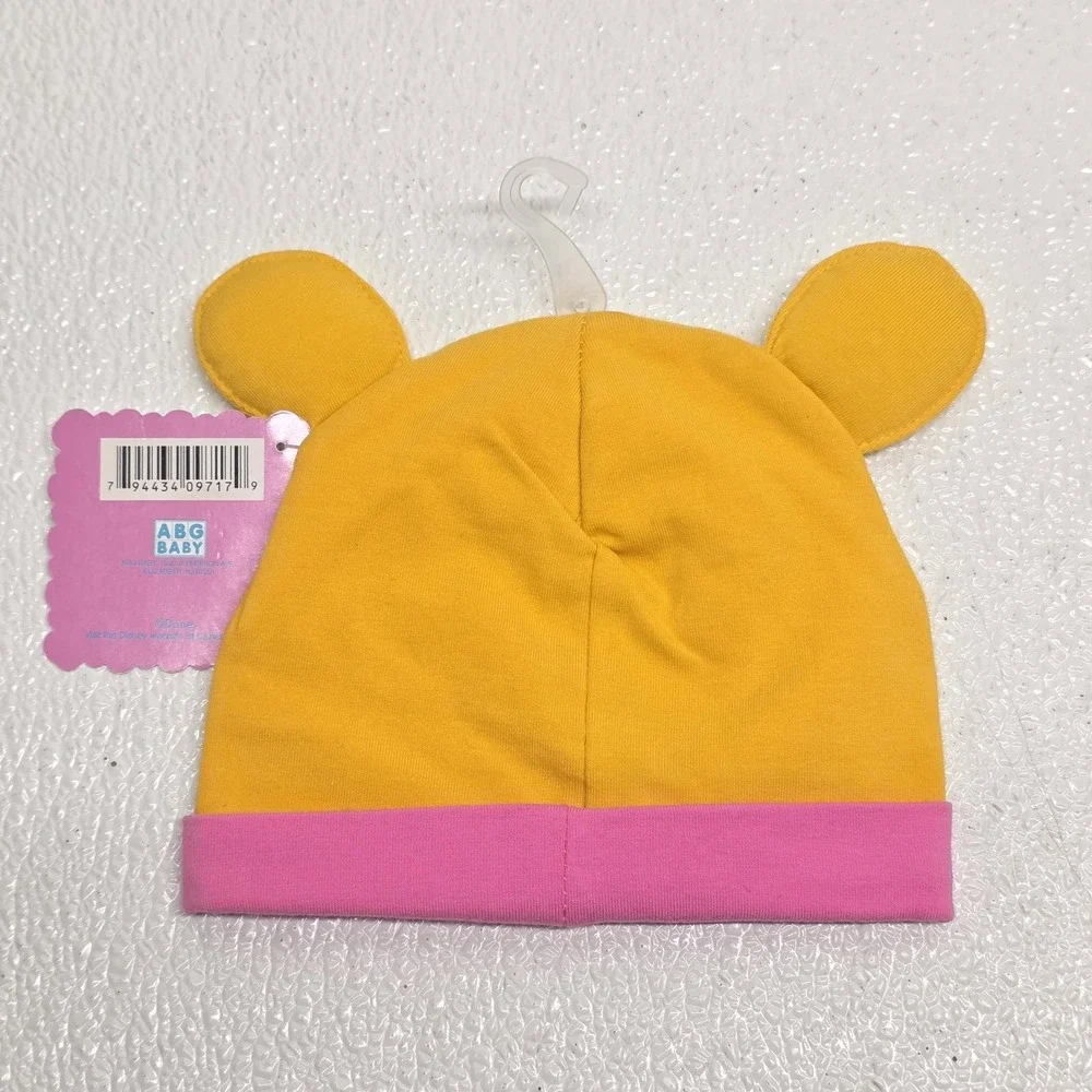 Vintage Disney Winnie the Pooh Baby Hat Cap Beanie Face Bear Ears Classic